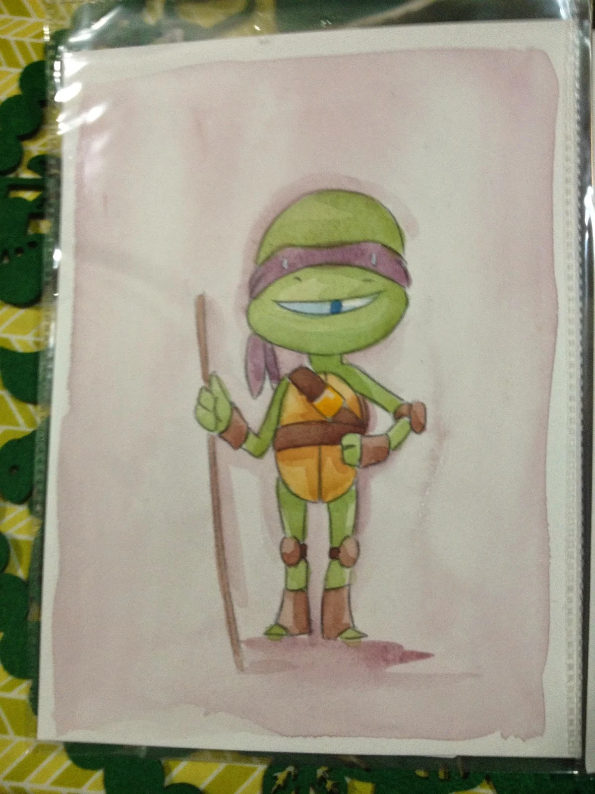 Teenage Mutant Ninja Turtles Donnie Watercolor