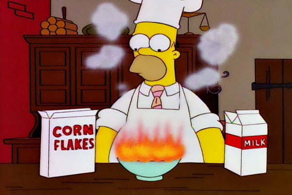 Homer simpson cooking