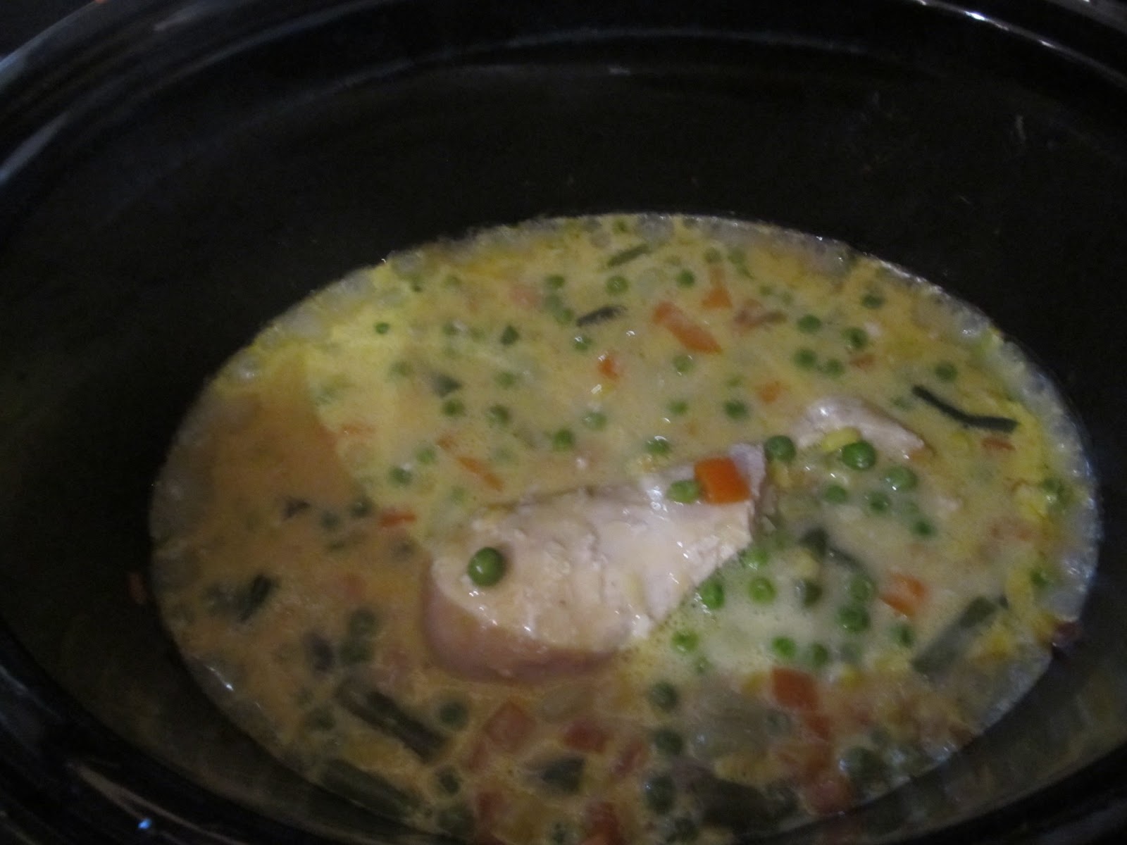 Charlie The Cavalier Chicken, Cream of Mushroom and Frozen Vegetables