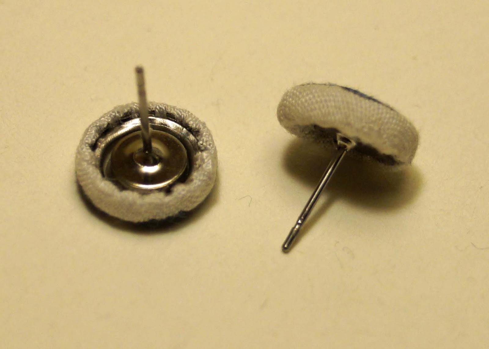 buttons and paint... and Fabric Scrap Earrings