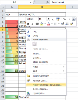 MICROSOFT EXCEL 2010 - FUNGSI PICK FROM DROP-DOWN LIST - Multi Contents