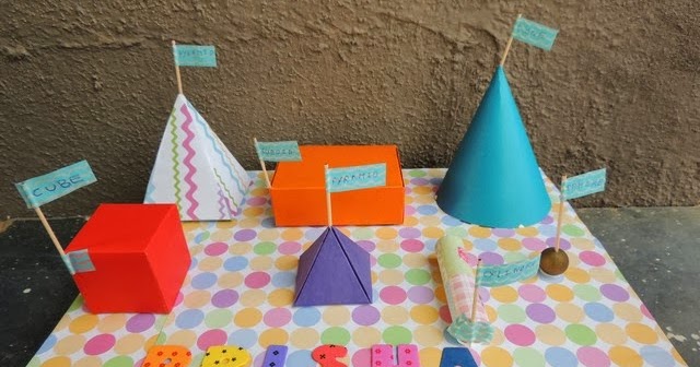 Cards ,Crafts ,Kids Projects: How to make a Pyramid- School Project