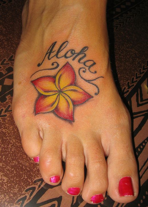 flower tattoos on side - flower tattoos