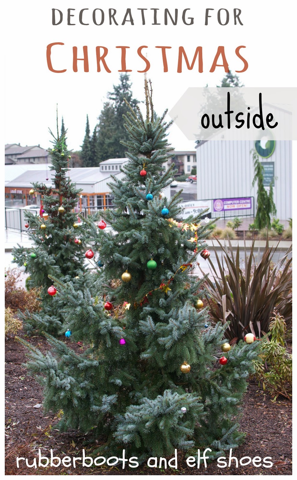 Outdoor Decorating For Christmas Rubber Boots And Elf Shoes