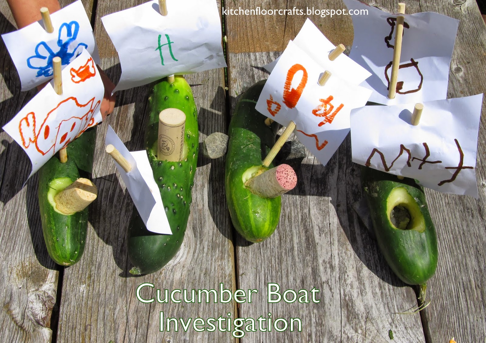 Kitchen Floor Crafts Cucumber Boat Investigation