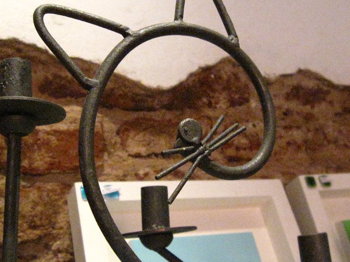 MARTINA FIERRO (cosas de hierro): PORTAVELAS GATITO!