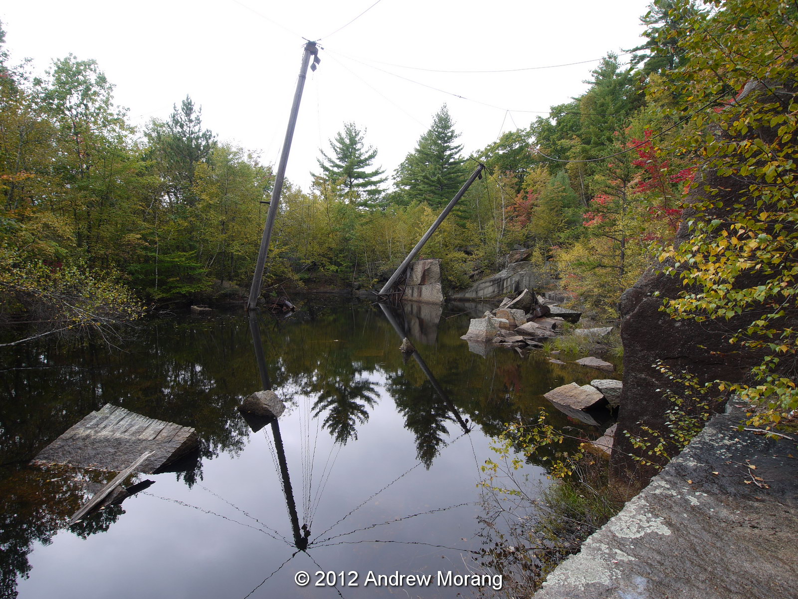 Urban Decay Industrial archaeology Redstone Quarry, North Conway, New