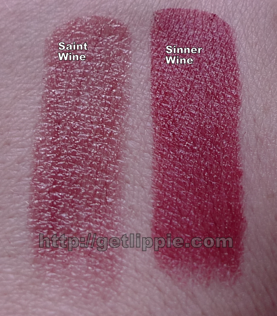 Lipstick Queen Saint & Sinner Wine Comparison Get Lippie