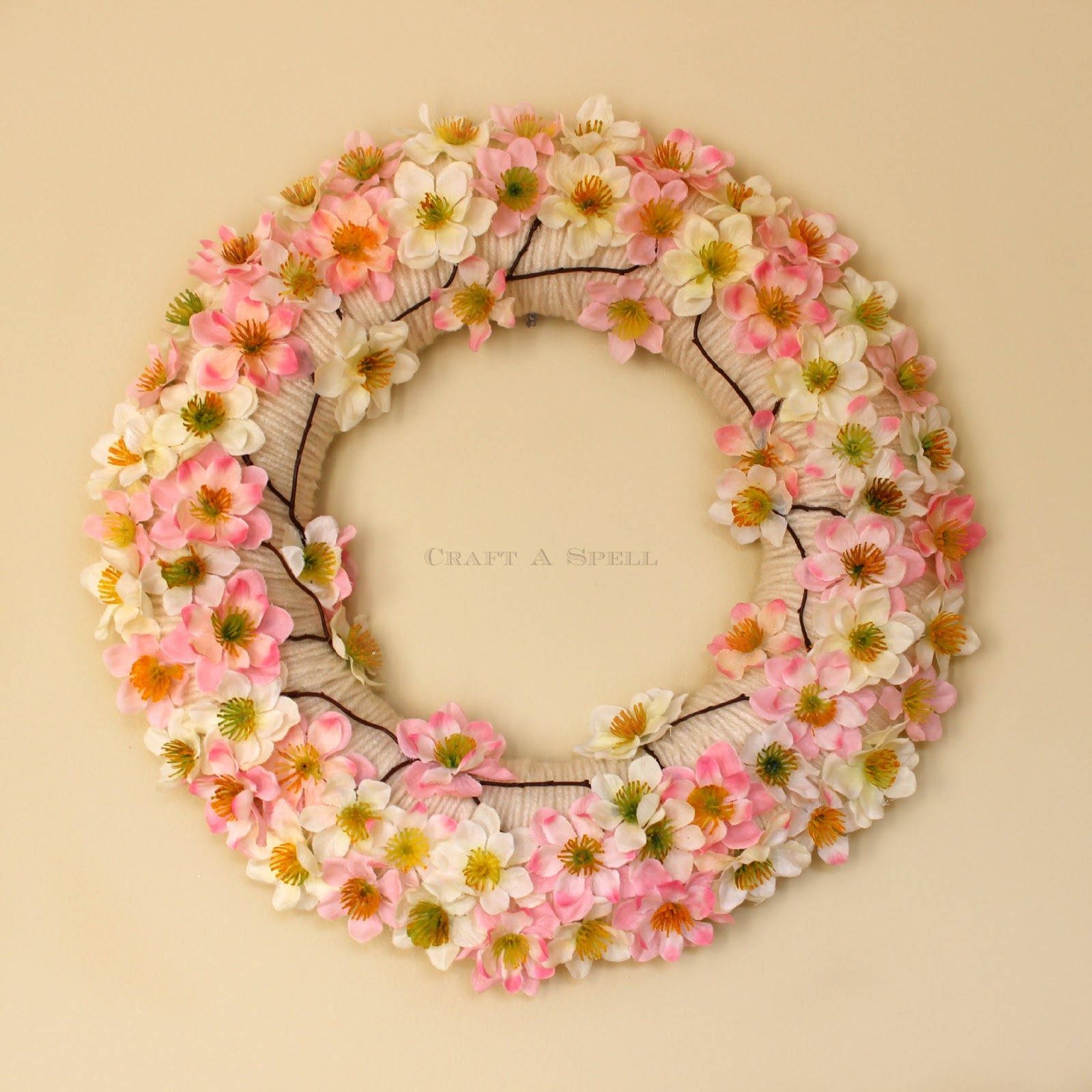 Craft A Spell Cherry Blossom Wreath