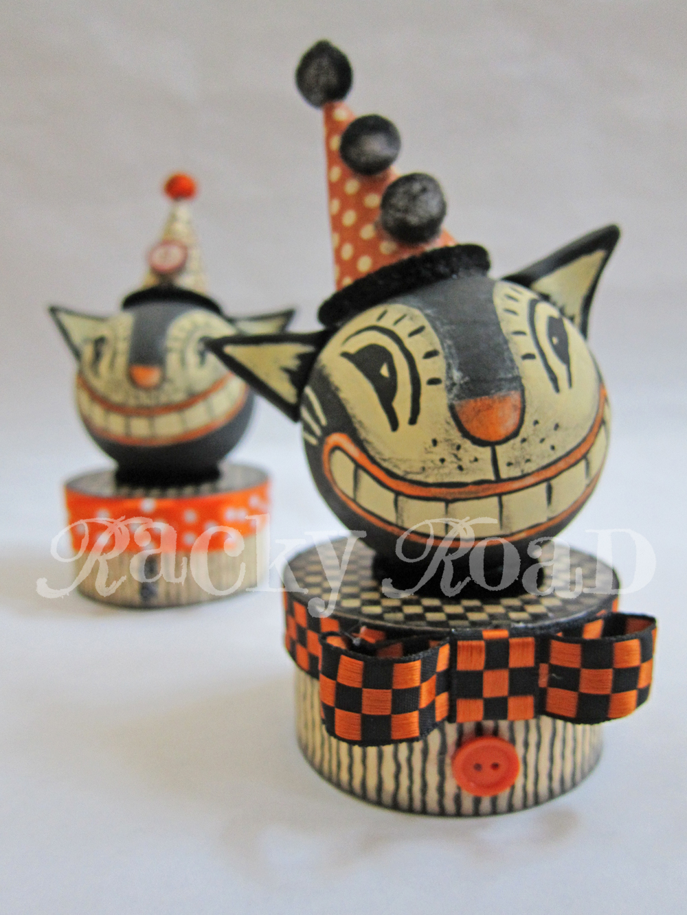 junk&stuff Tutorial Vintagelook Halloween Cat Trinket Box