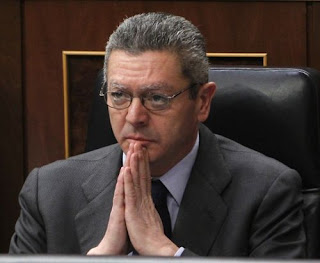 Alberto Ruiz Gallardón en el Congreso.