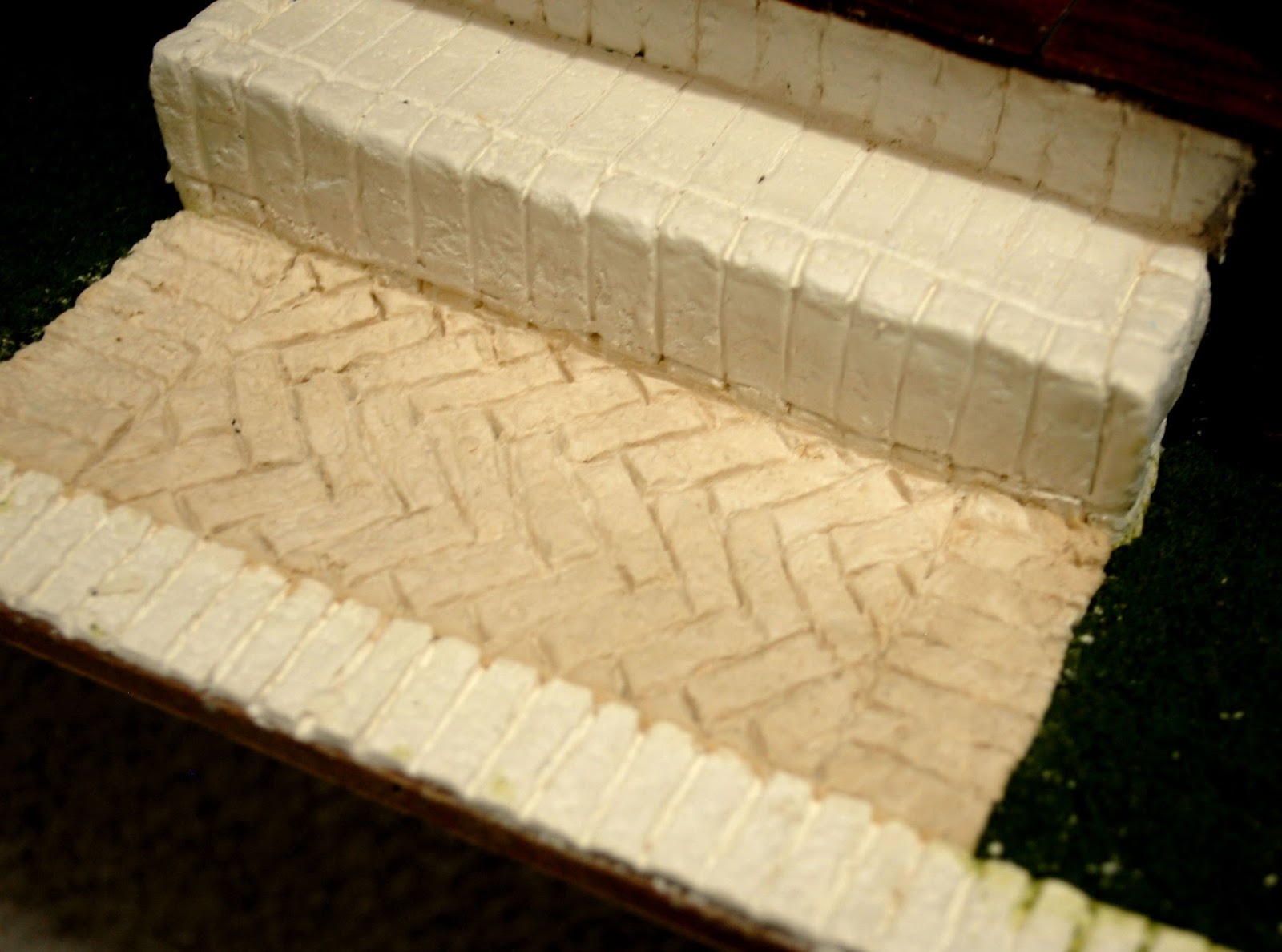 The Garfield Blog Herringbone Brick Pathway