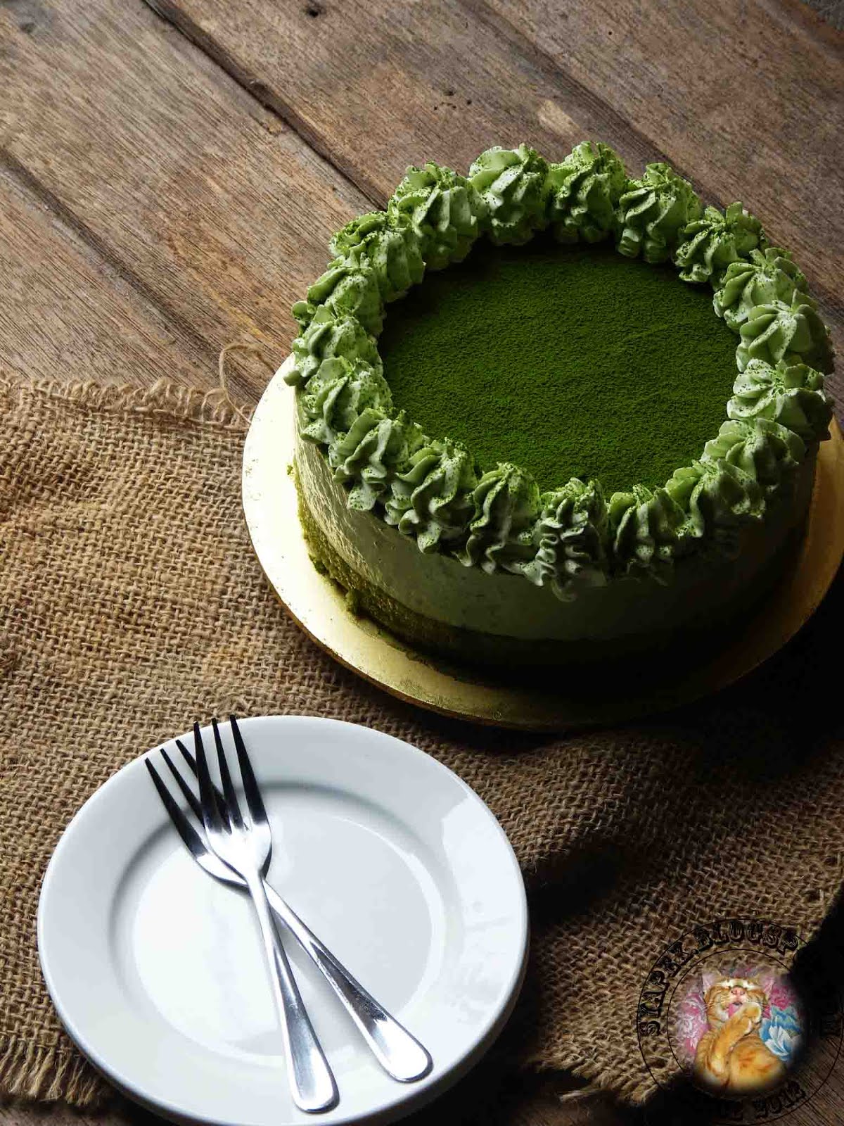 syapex kitchen Green Tea Mousse Cake