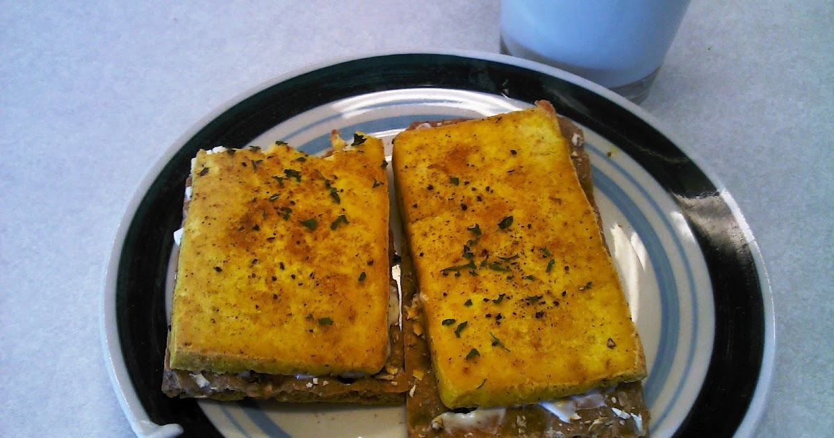 My Vegan Voyage and Vegan Recipes Tofu "FRIED EGG" Sandwich