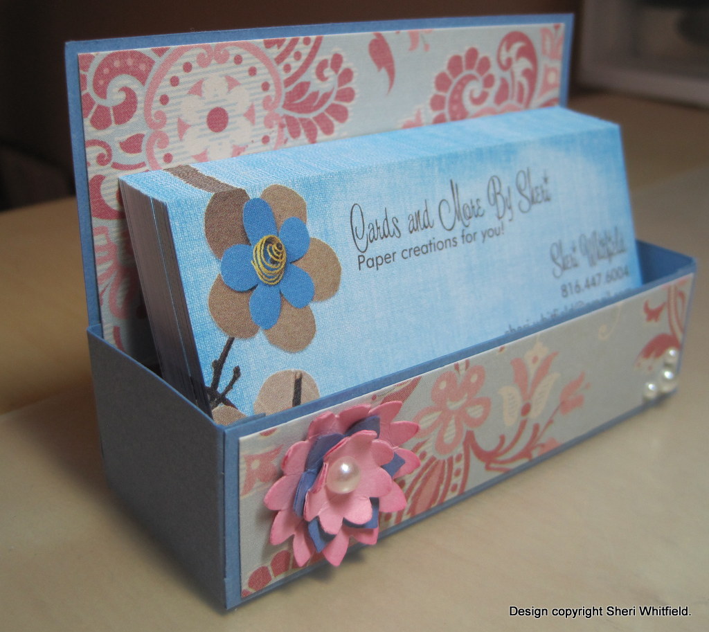 Cards and More by Sheri Business Card Holder/Box Tutorial