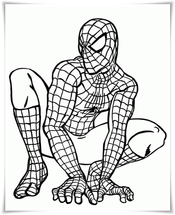 spiderman ausmalbilder drucken