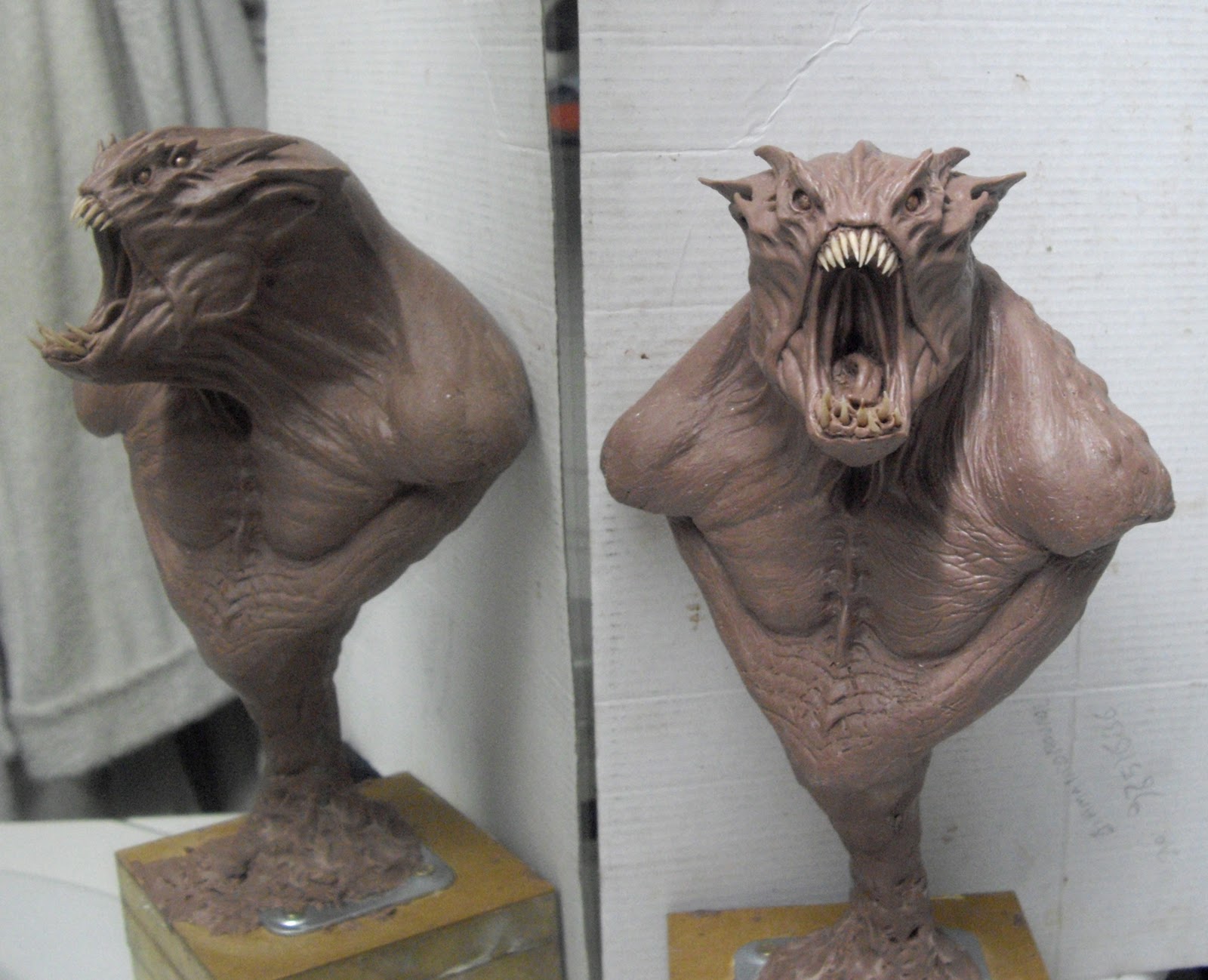 Clay Monster Sculpture