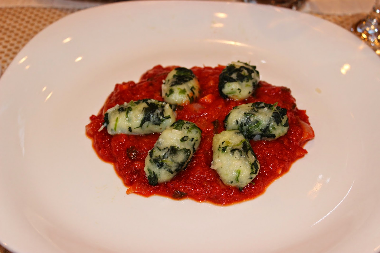 Kosher Kitchen Potato Spinach Gnocchi with Tomato Sauce