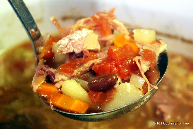 Ham Bone Vegetable Soup - Crock Pot Edition from 101 Cooking For Two