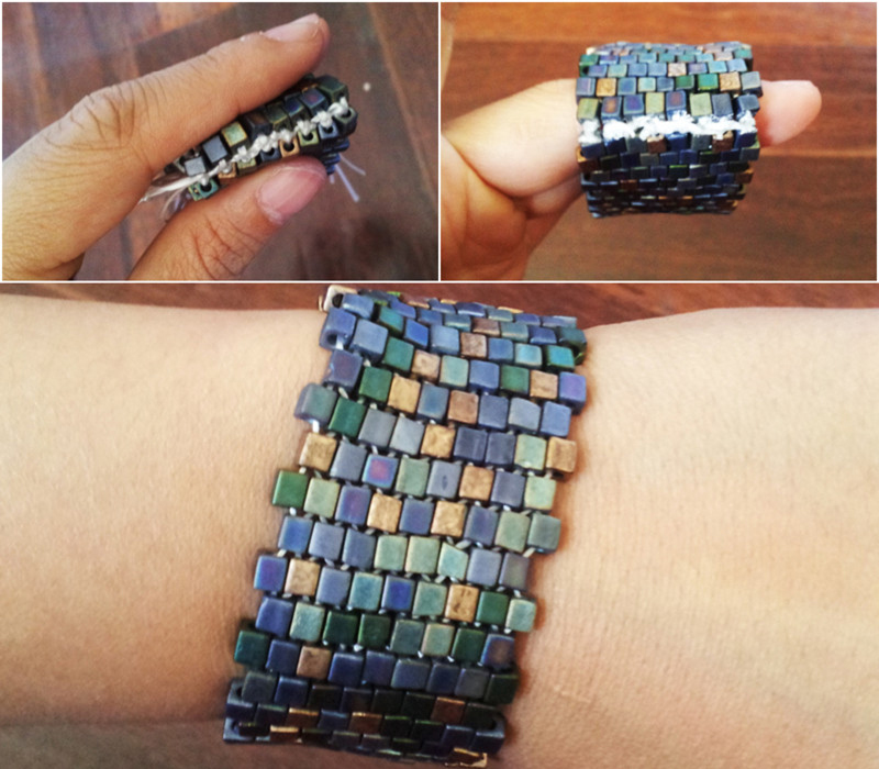 How to make cuff bracelets with beads beaded cuff tutorial HandMade
