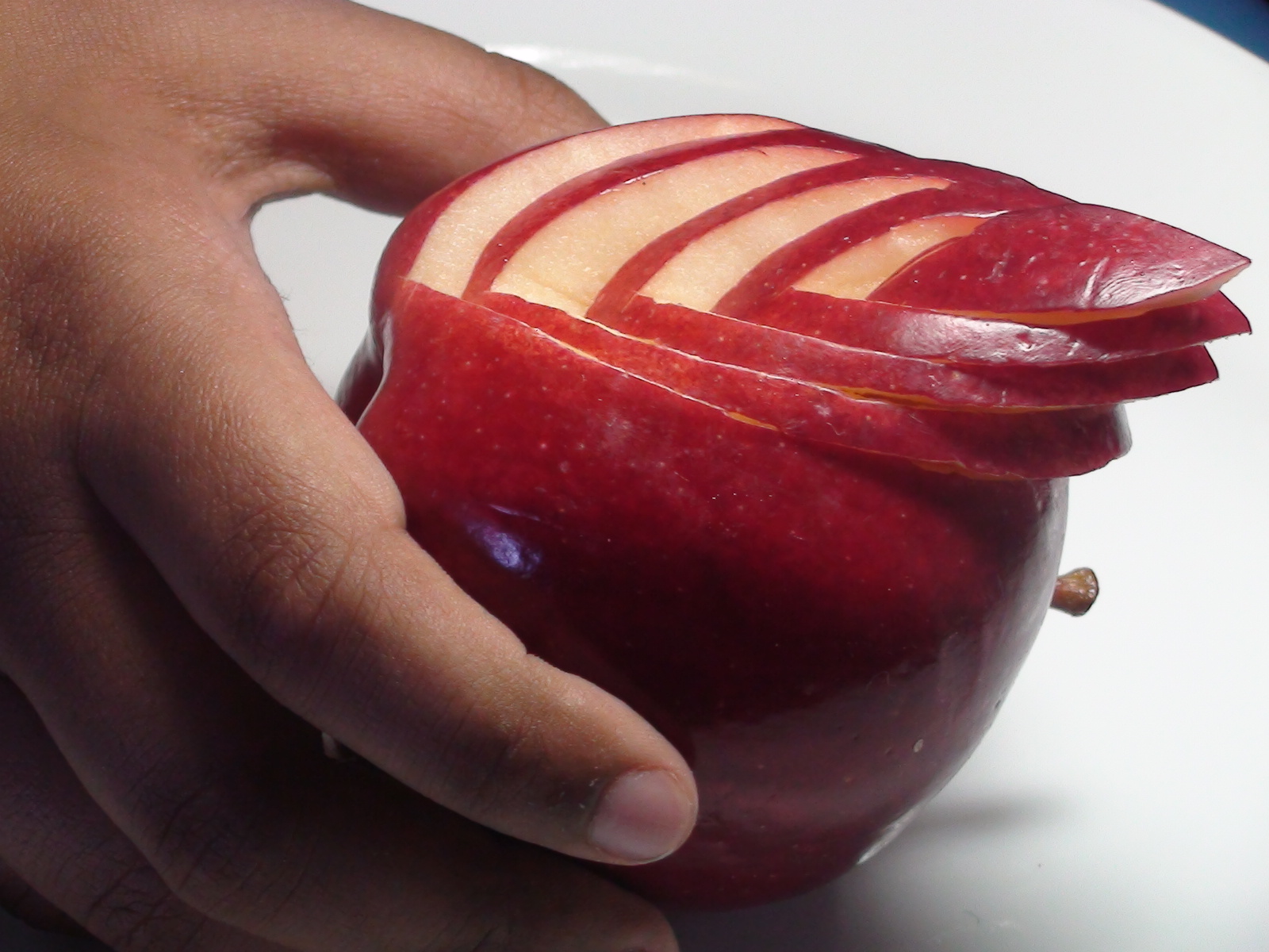 From my kitchen.... Apple carving