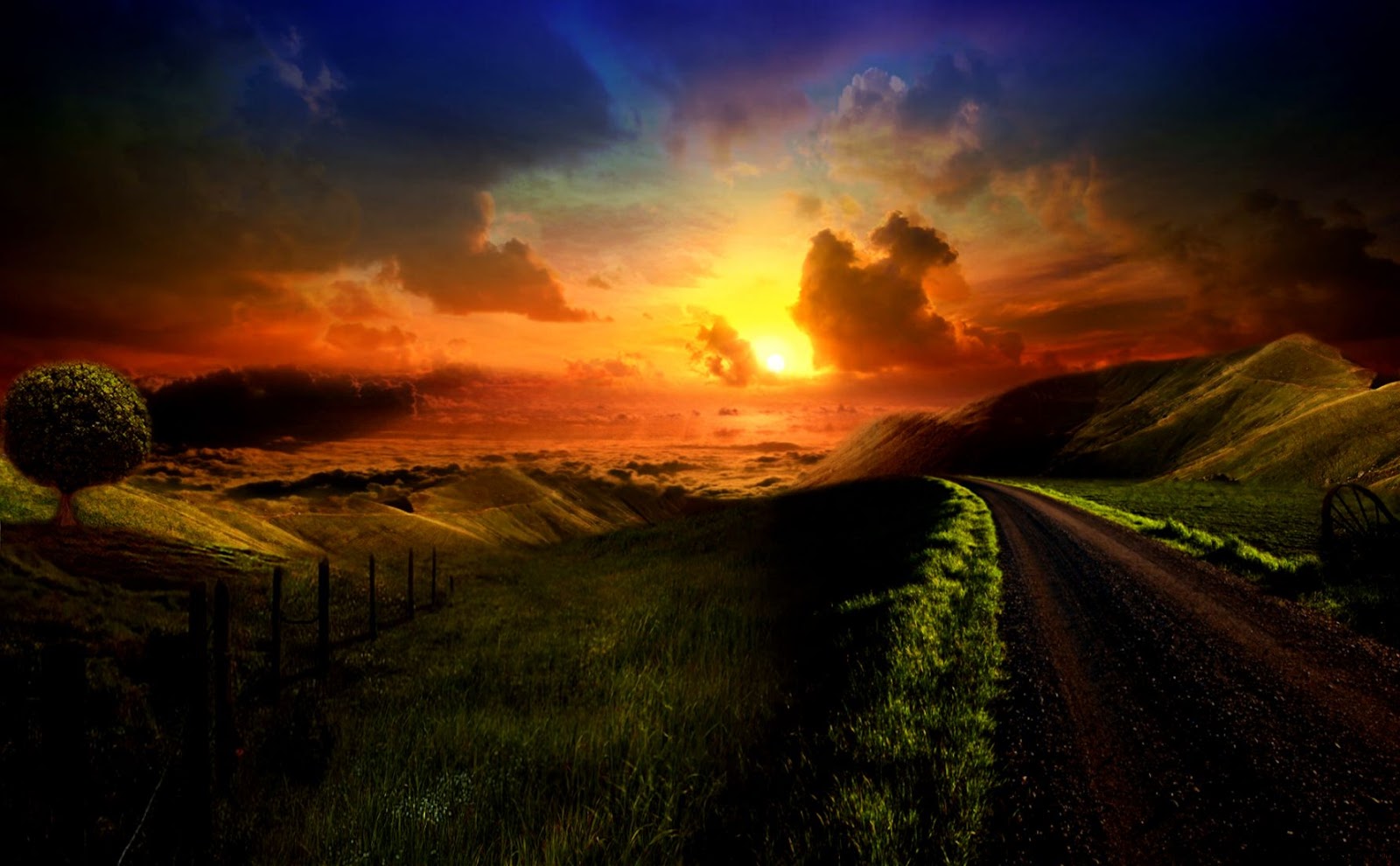 Beautiful Heaven Sunset Landscapes Beautiful Heaven Sunset Landscapes