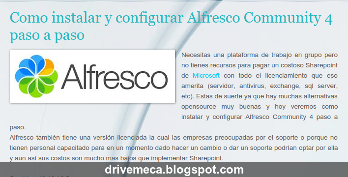 TOP 10 artículos de opensource consultados en el 2014 en drivemeca.blogspot.com