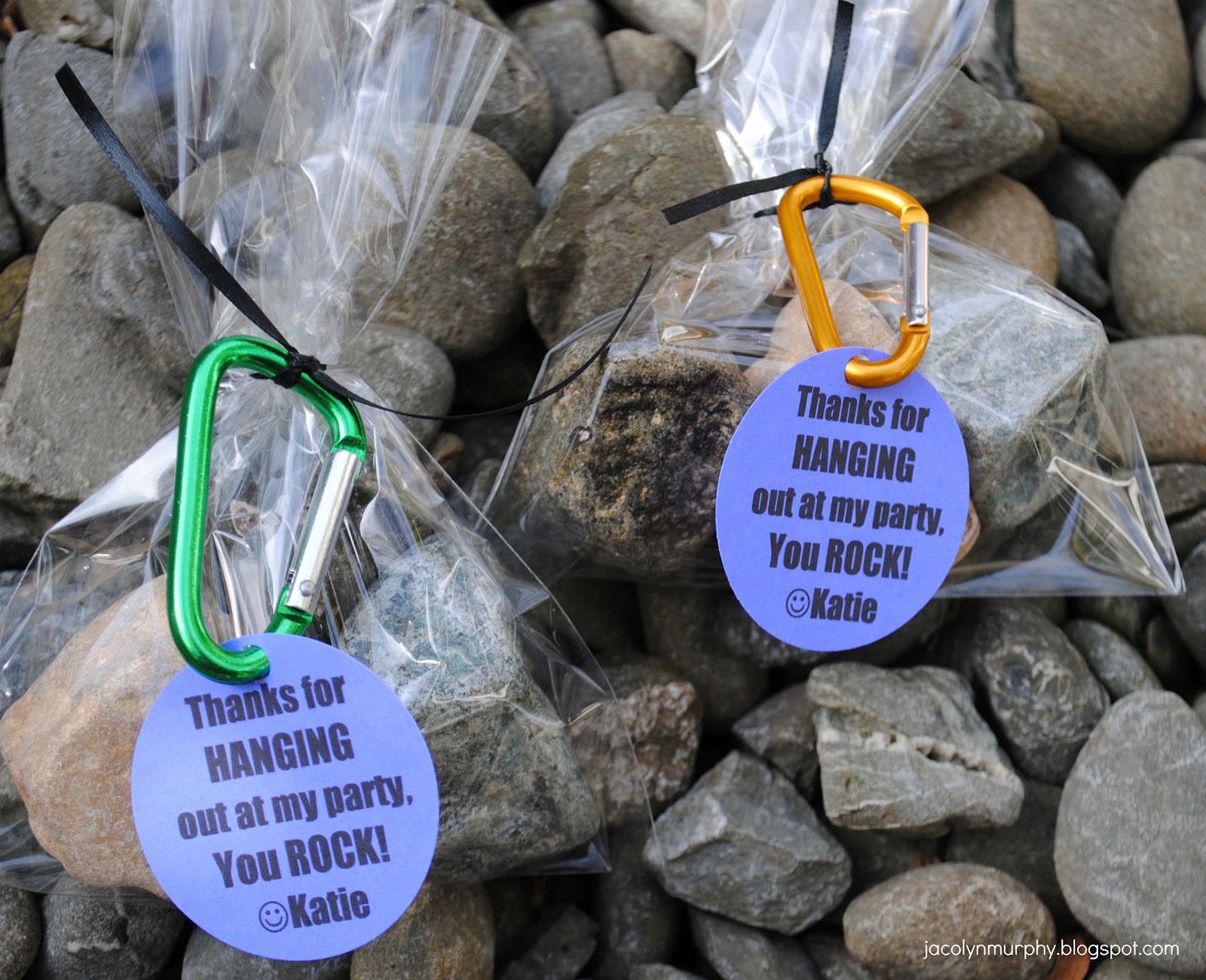 Jac o' lyn Murphy "Boulder" Party Favors