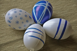 Deko: decorative easter eggs