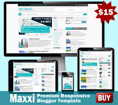 Maxxi Premium Responsive Blogger Template