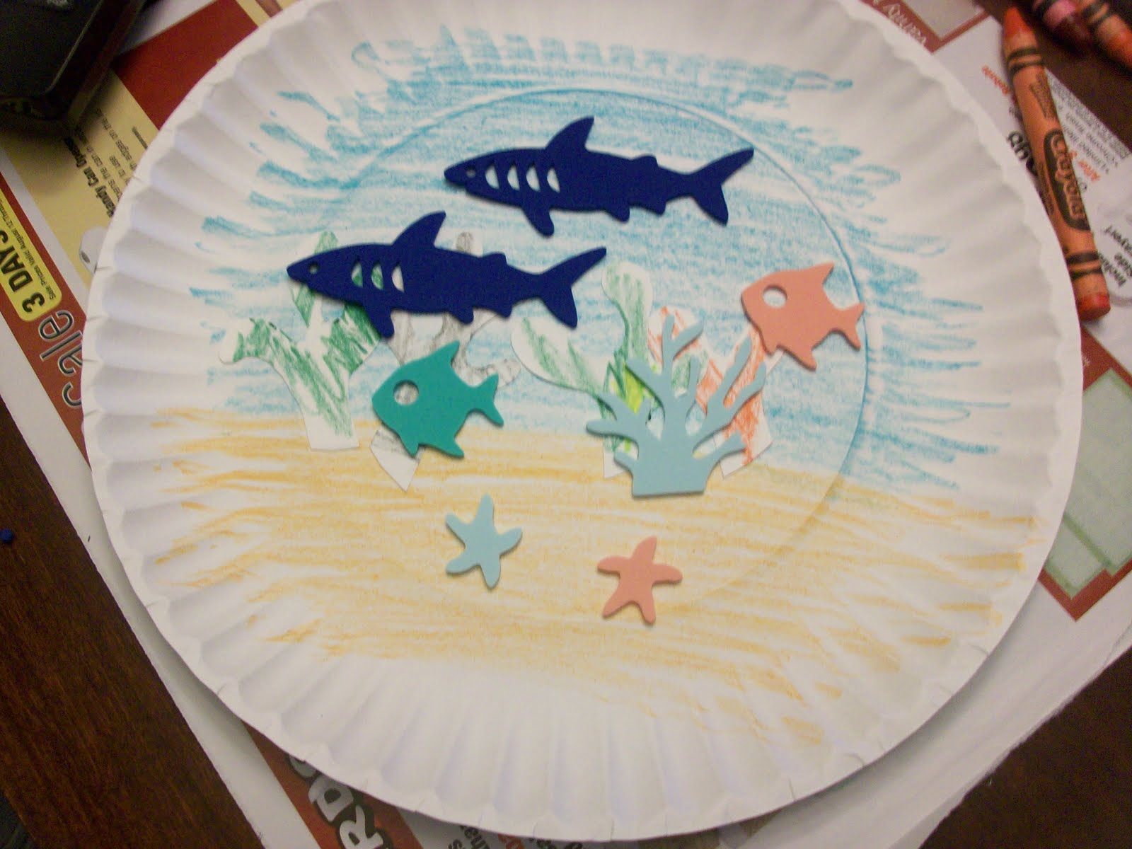 Tailor Made Momma Paper Plate Crafts Aquarium