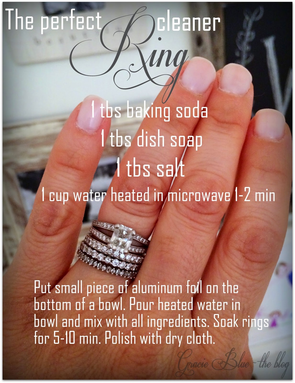 Gracie Blue Thursday Tip {the perfect ring cleaner}
