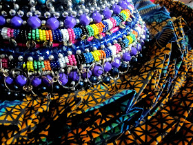 Anita Quansah african fabric Victorian piece close up - iloveankara.blogspot.co.uk