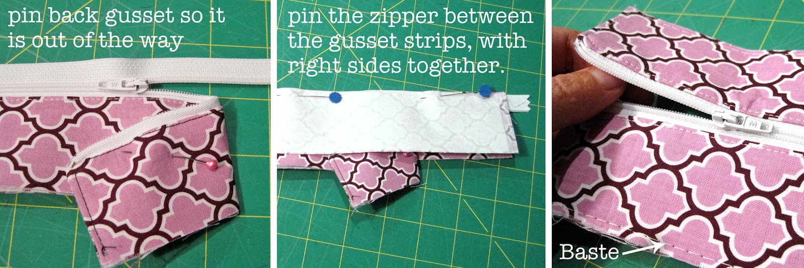 Emmaline Bags Sewing Patterns and Purse Supplies How to Sew a Zipper