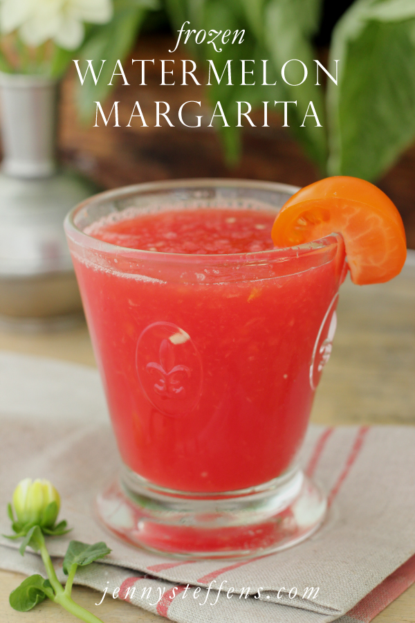 Jenny Steffens Hobick Frozen Watermelon Margarita with an Heirloom