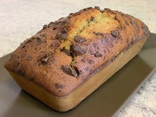 Light Chocolate chip applesauce loaf bread