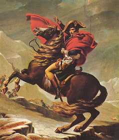 Napoleón cruzando los Alpes