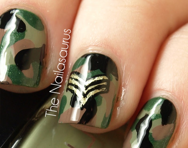 10. Camo Nail Stickers for Military Spouses - wide 6