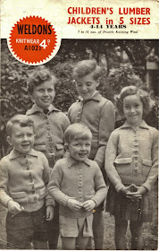 1940s knitting pattern for childrens jackets