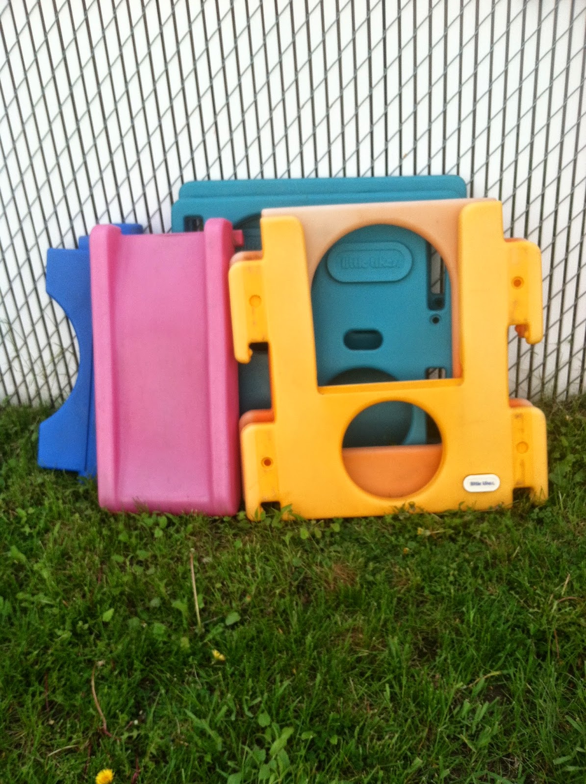 The Spectacular Attempt UpCyling Little Tikes Swingset and Slide