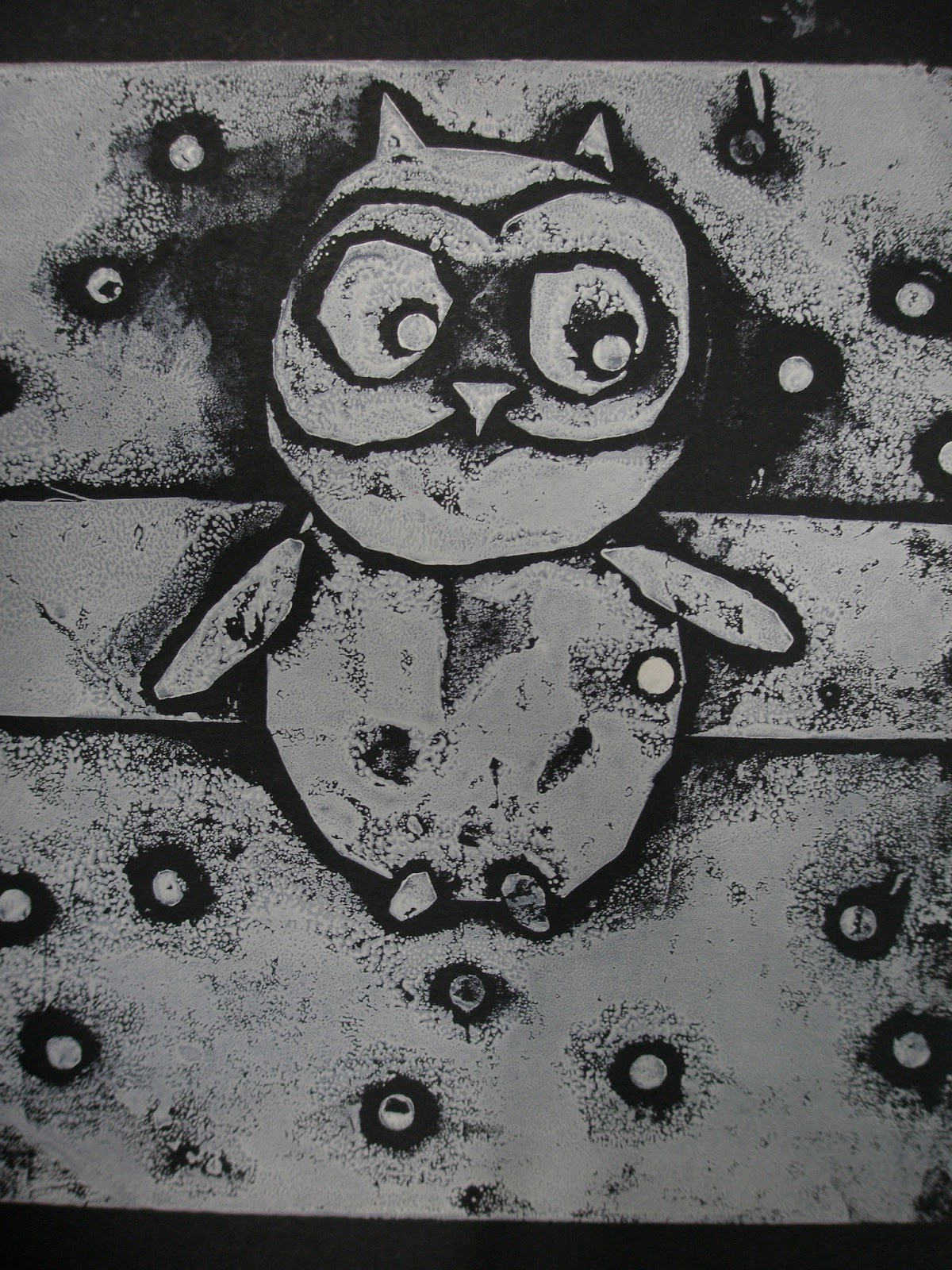 Elwood Primary Art Year 3 Collagraph Printing