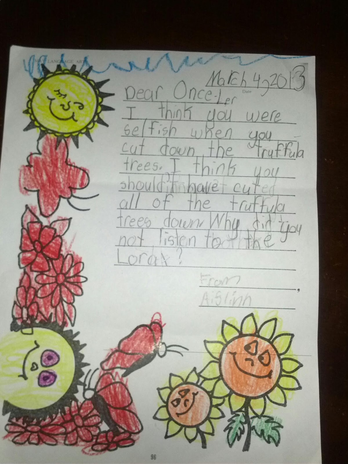 Write a letter to the lorax 08 picture