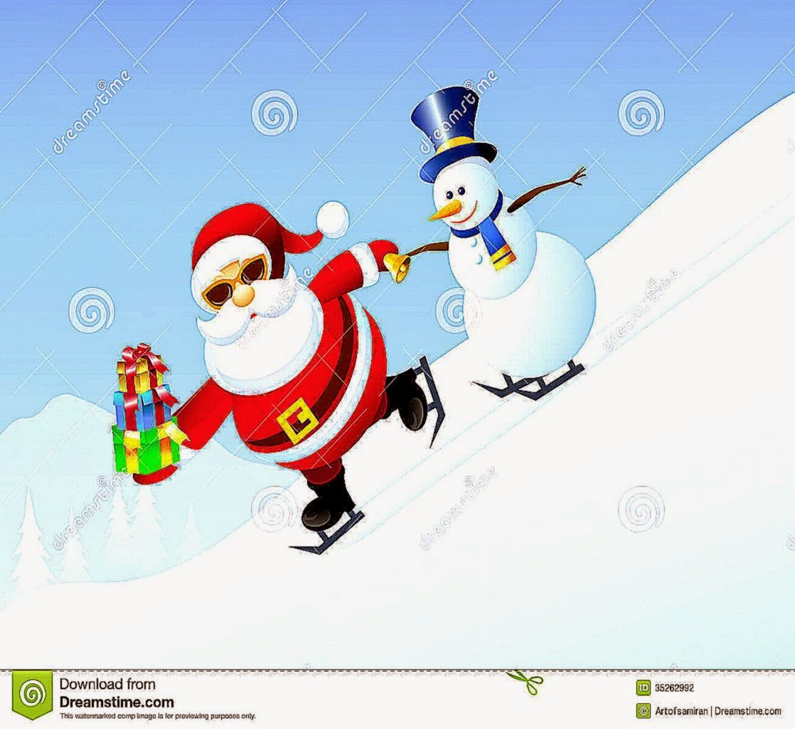 Ice Skate Santa Christmas Stock Vector Image 45249888 Ice Skate Santa Christmas Stock Vector Image 45249888