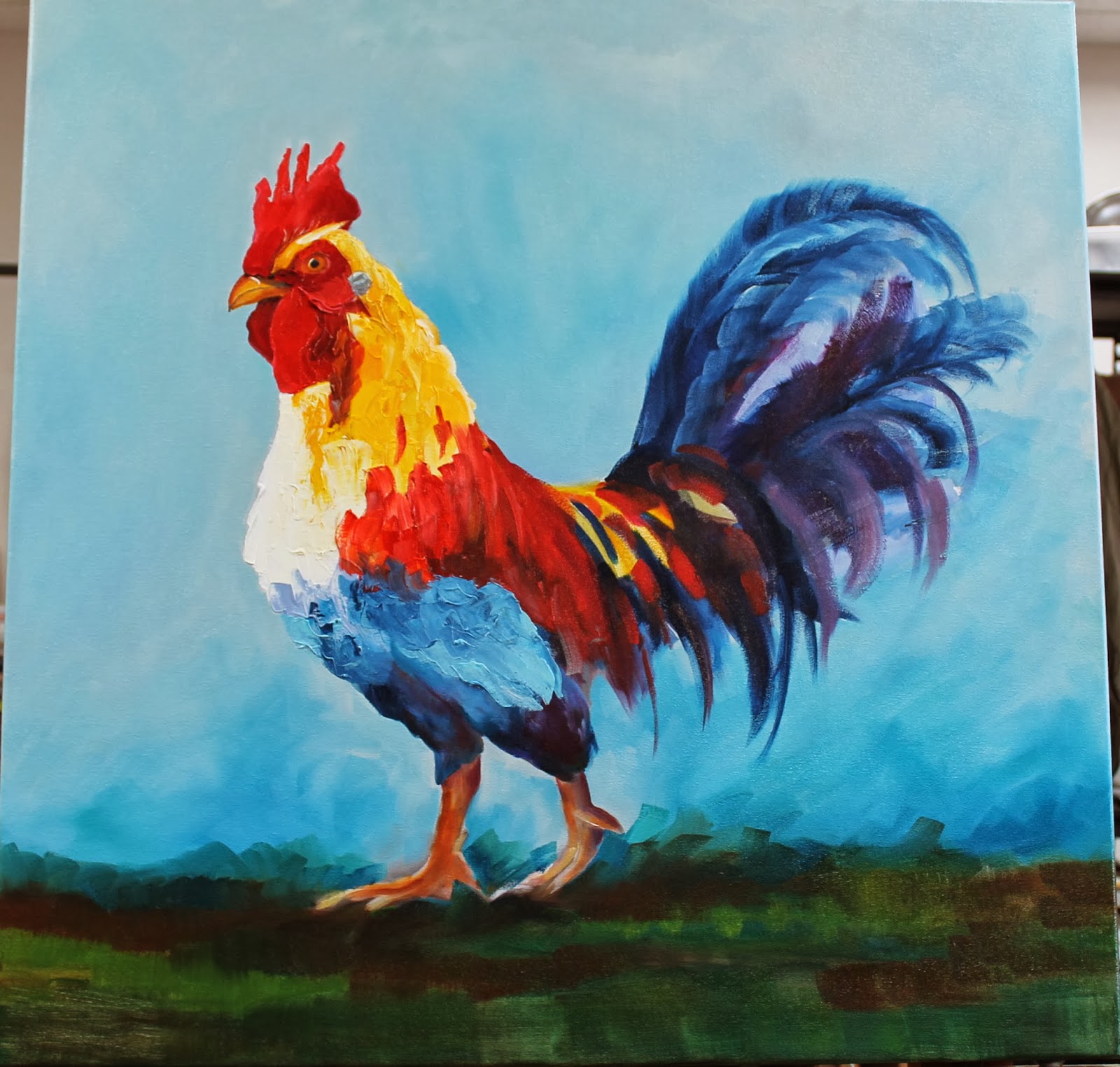 Mister Rooster by Kay Wyne - Sold.