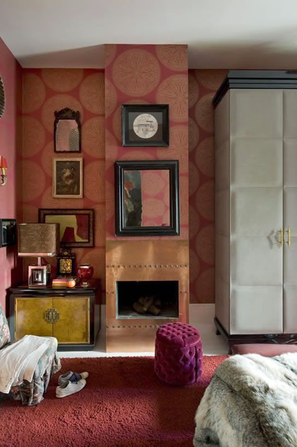 Shades of Pink and Red (or rooms that remind me Valentine's Day is near