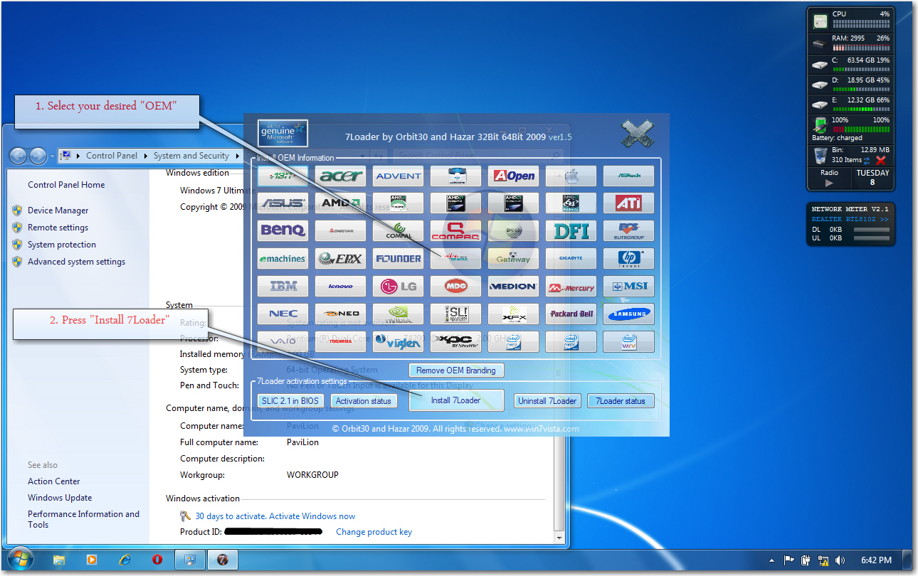 Windows Loader V2.1.5 (windows 7) [2012] Utorrent