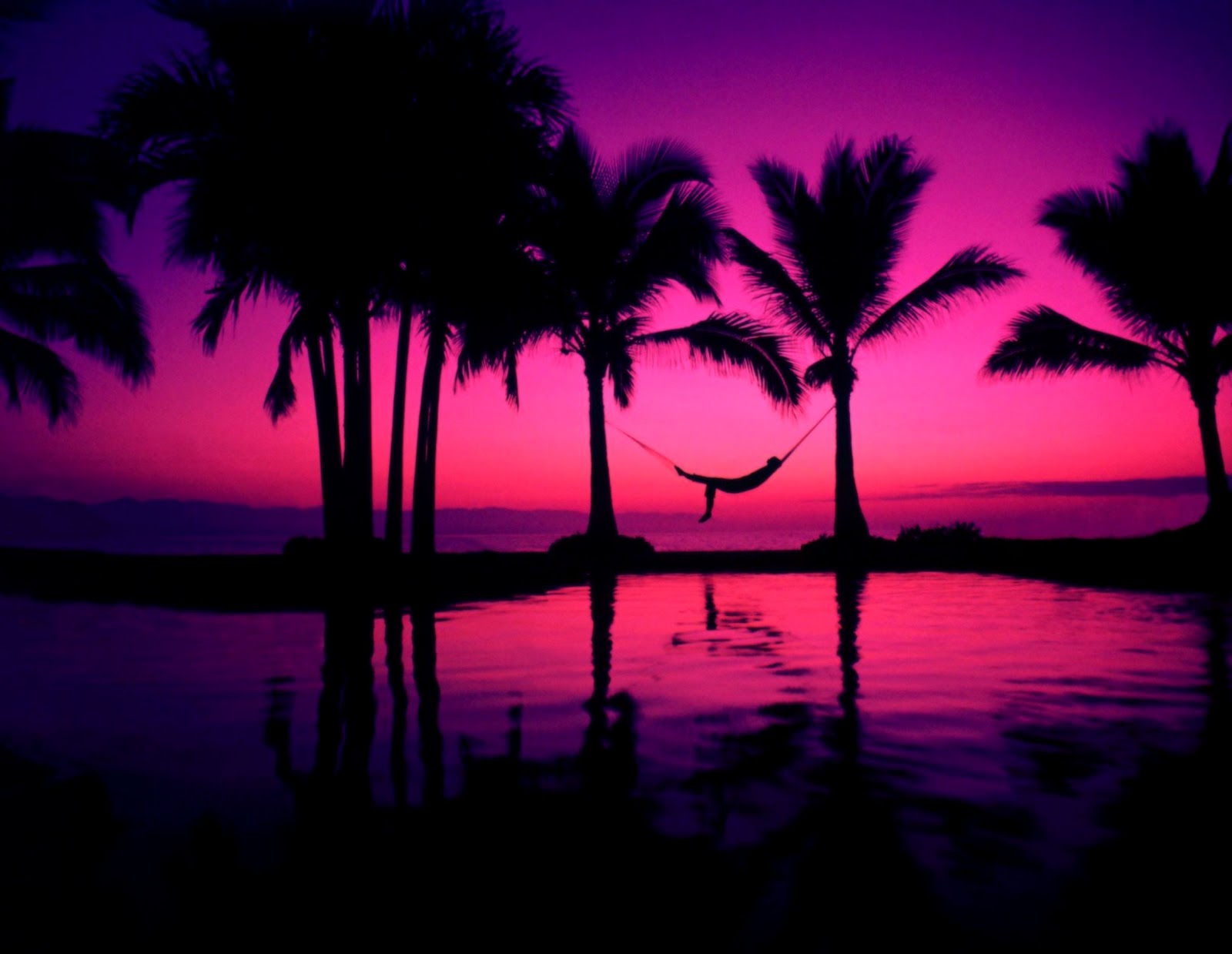Purple Beach Sunset Purple Beach Sunset