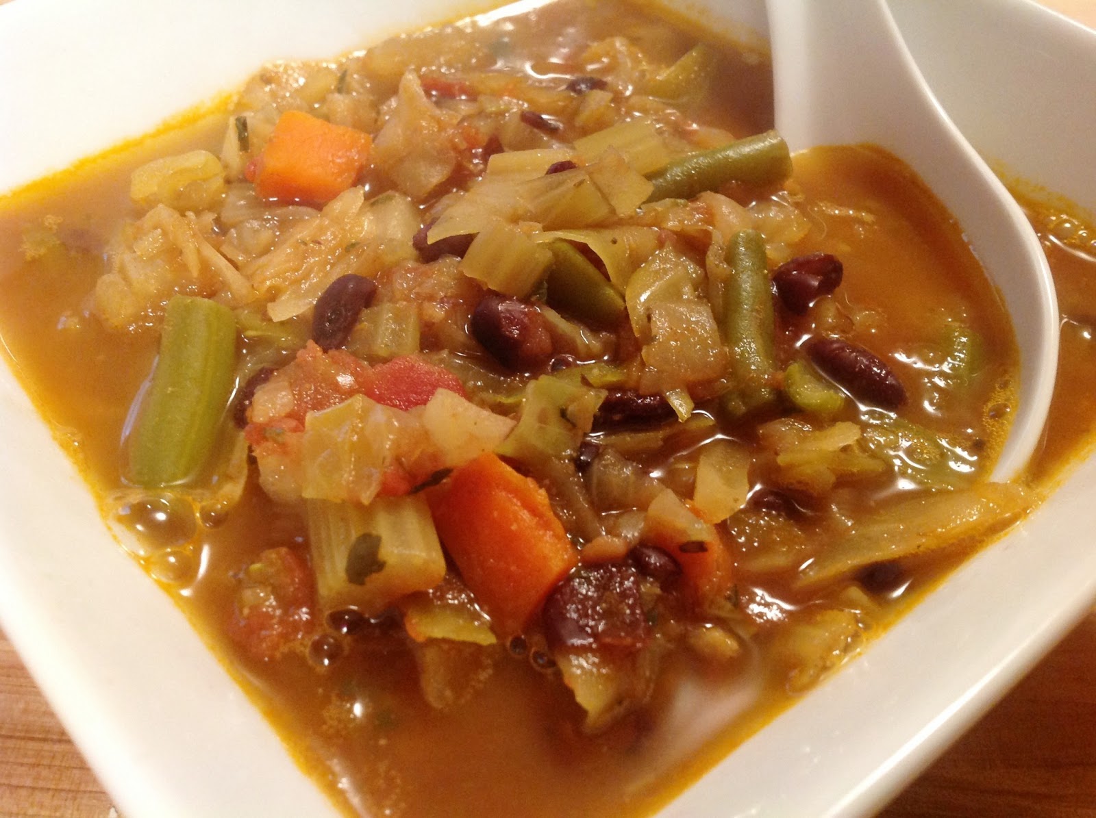 The "V" Word Black Bean Cabbage Soup