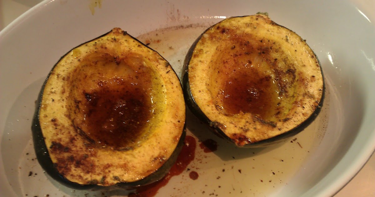 Mommy and Baby food Roasted Acorn Squash for Mommy and Daddy
