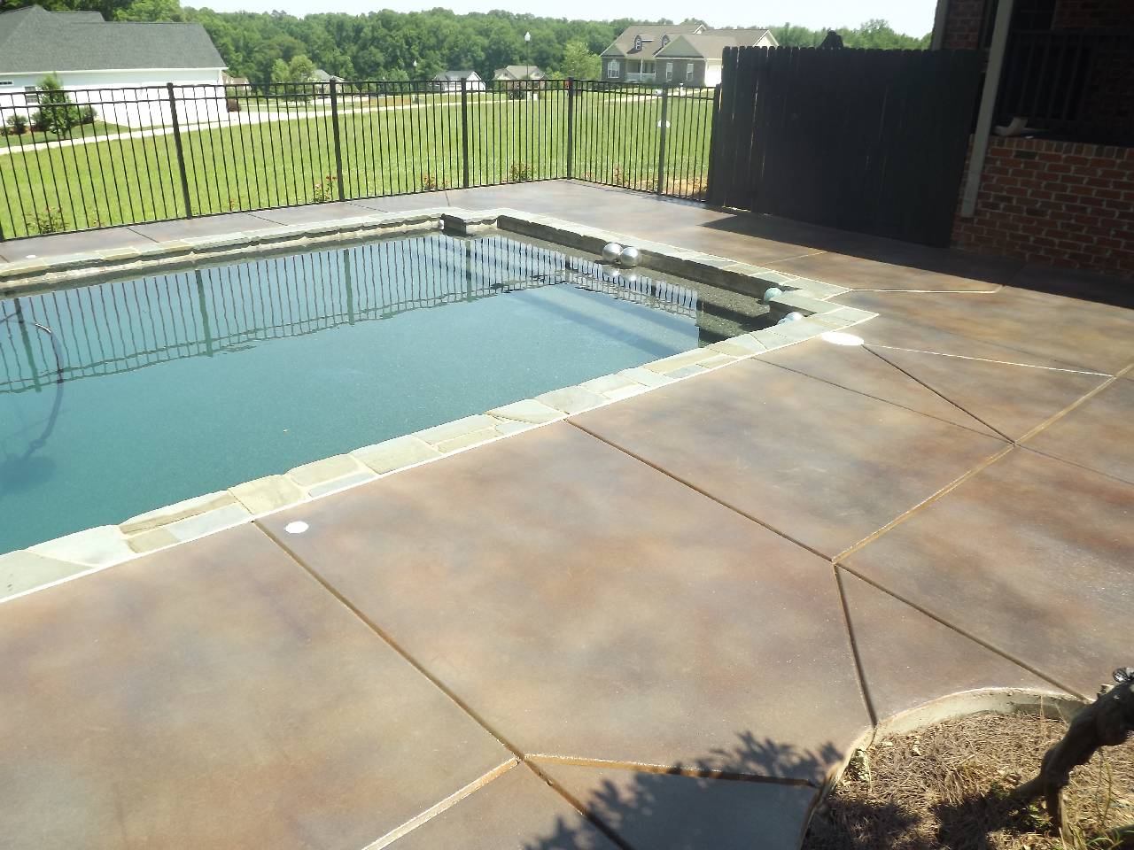 Atlantic Coast Concrete Stained Pool Deck Lexington NC